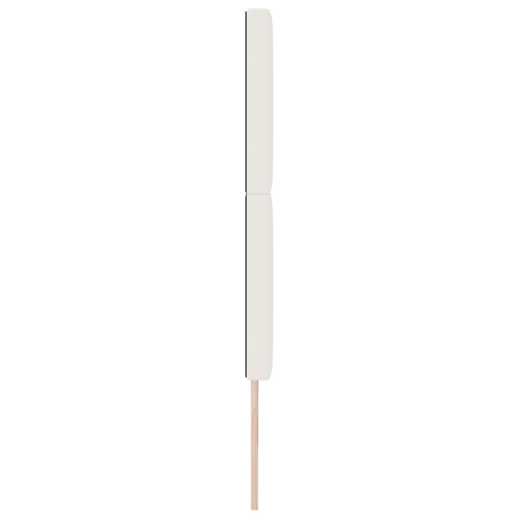 vidaXL Kopfteil mit Kopfteil Creme 180 cm Kunstleder