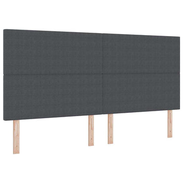 vidaXL Kopfteil mit Kopfteil Dunkelgrau 200 cm Kunstleder