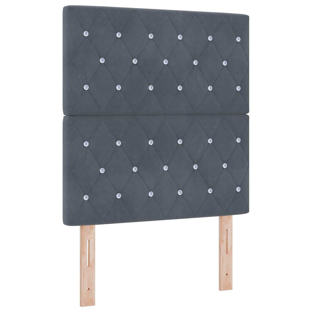 vidaXL Kopfteil mit Kopfteil Dunkelgrau 80 cm Kunstleder