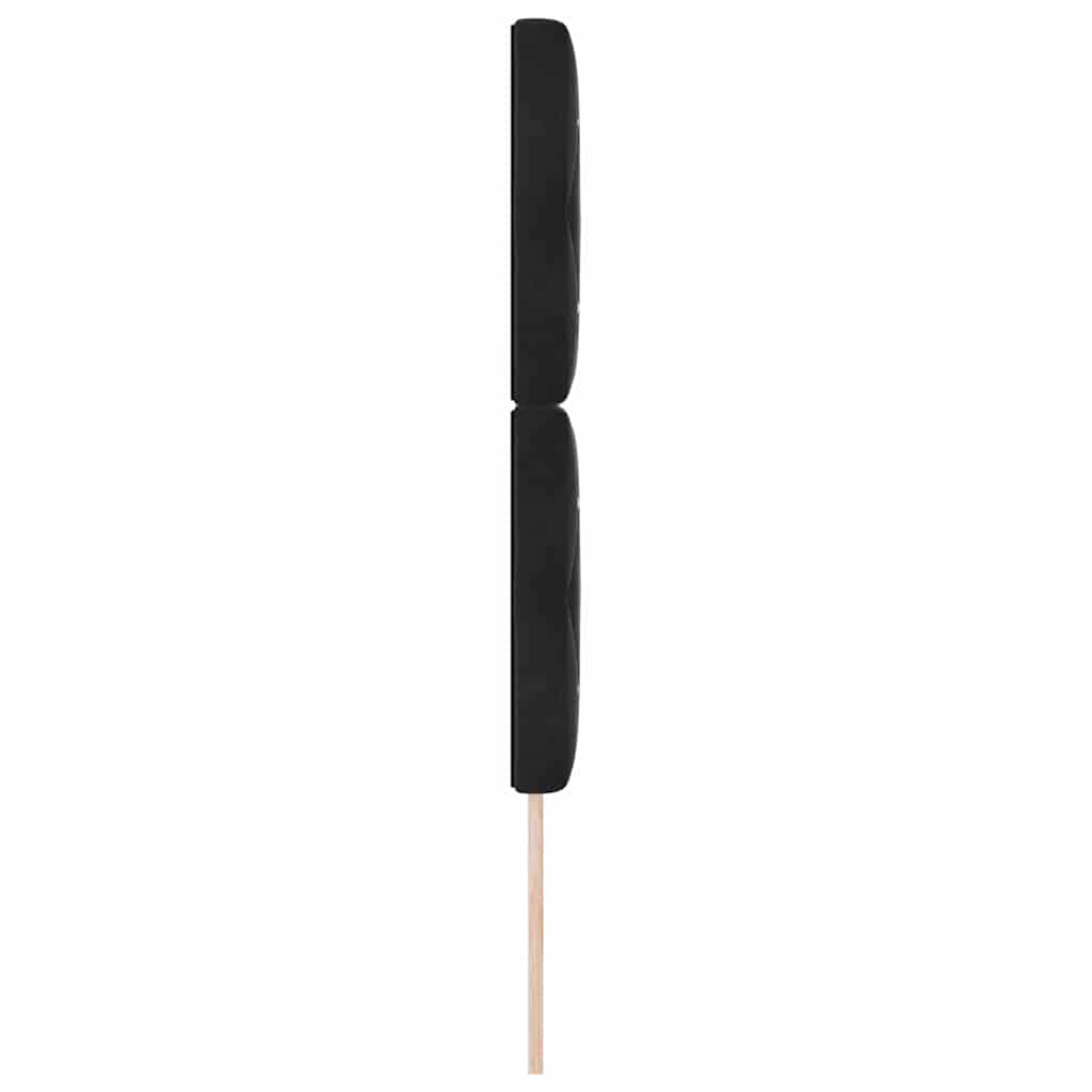 vidaXL Kopfteil mit Kopfteil Schwarz 80 cm Kunstleder
