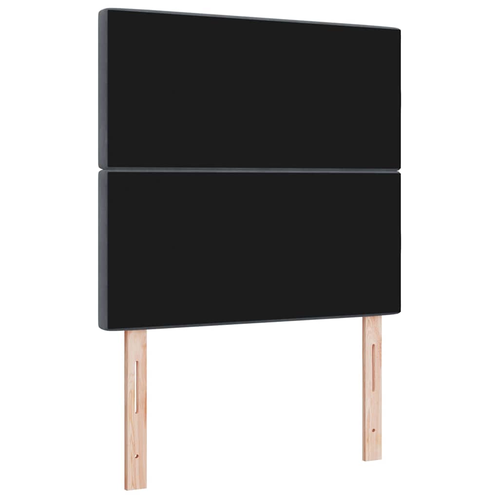 vidaXL Kopfteil mit Kopfteil Dunkelgrau 90 cm Kunstleder