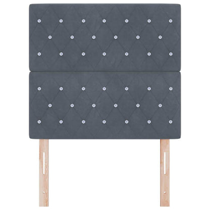 vidaXL Kopfteil mit Kopfteil Dunkelgrau 90 cm Kunstleder