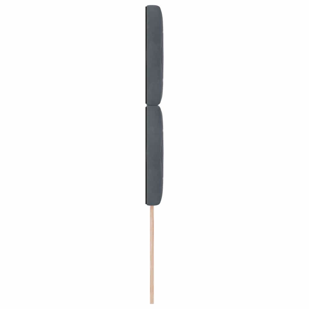 vidaXL Kopfteil mit Kopfteil Dunkelgrau 90 cm Kunstleder