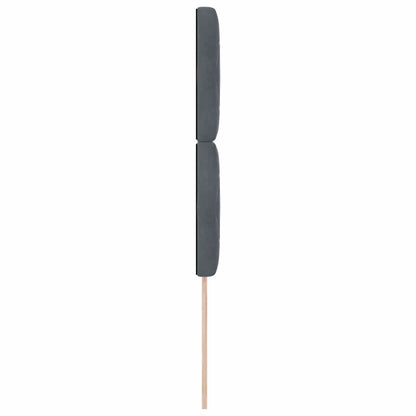 vidaXL Kopfteil mit Kopfteil Dunkelgrau 90 cm Kunstleder