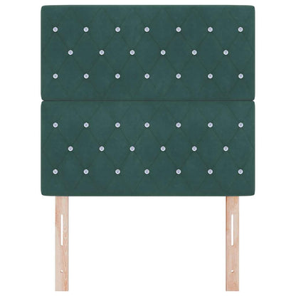 vidaXL Kopfteil mit Kopfteil Dunkelgrün 100 cm Kunstleder