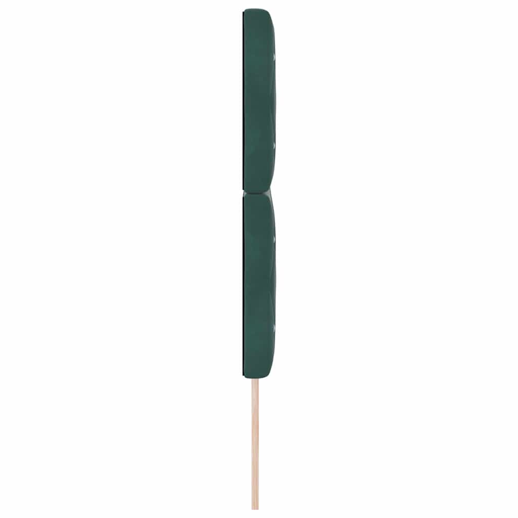 vidaXL Kopfteil mit Kopfteil Dunkelgrün 144 cm Kunstleder
