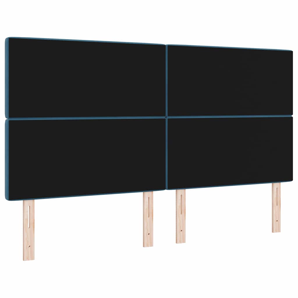vidaXL Kopfteil mit Kopfteil Dunkelblau 180 cm Kunstleder