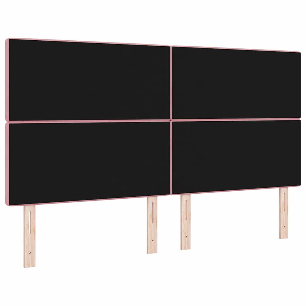 vidaXL Kopfteil mit Kopfteil Rosa 180 cm Kunstleder