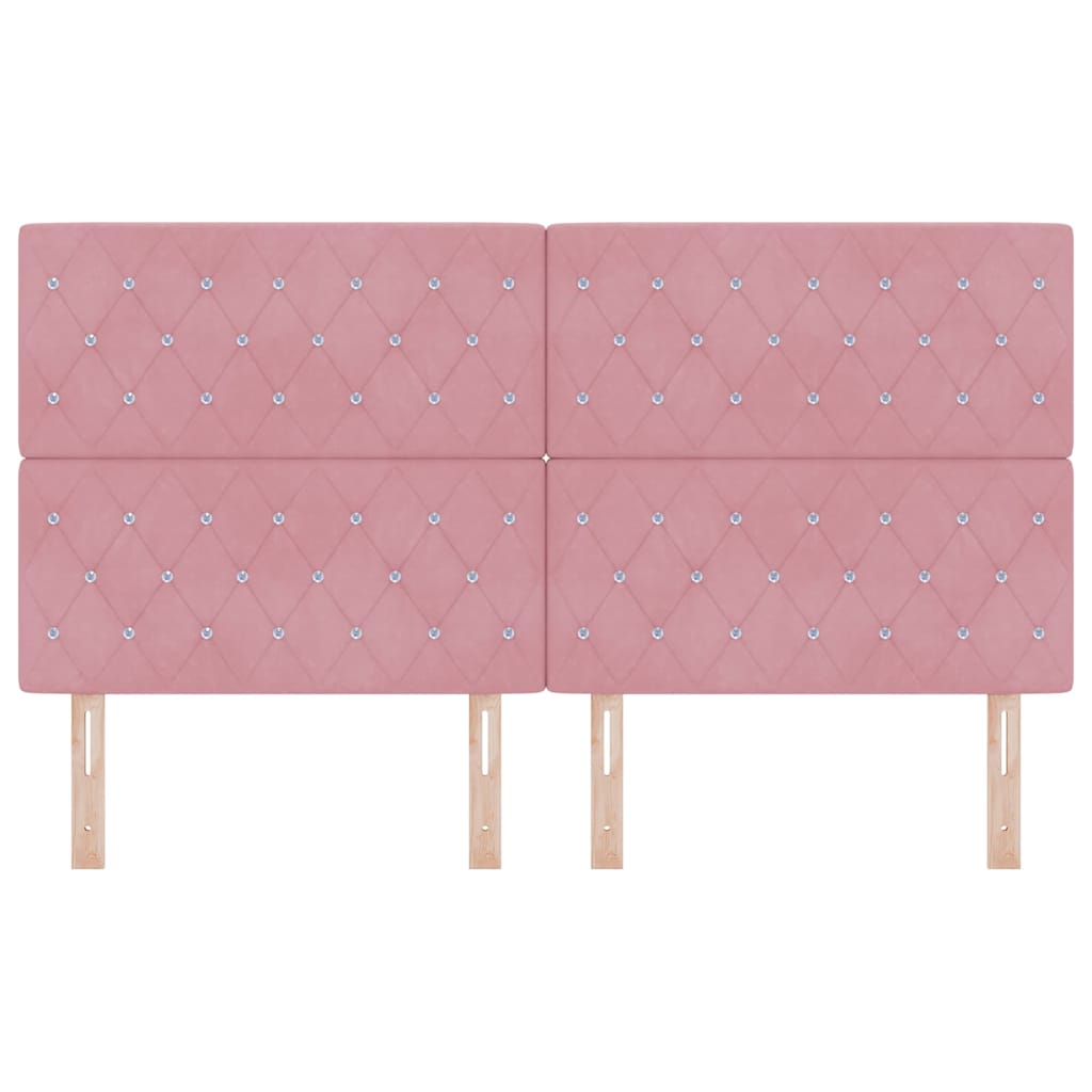 vidaXL Kopfteil mit Kopfteil Rosa 180 cm Kunstleder