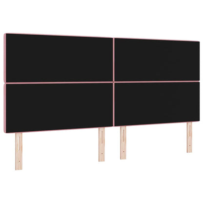 vidaXL Kopfteil mit Kopfteil Rosa 200 cm Kunstleder