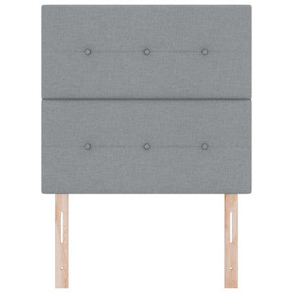 vidaXL Kopfteil mit Kopfteil Hellgrau 80 cm Kunstleder