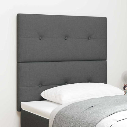 vidaXL Kopfteil mit Kopfteil Dunkelgrau 80 cm Kunstleder