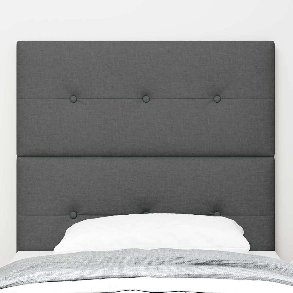 vidaXL Kopfteil mit Kopfteil Dunkelgrau 80 cm Kunstleder