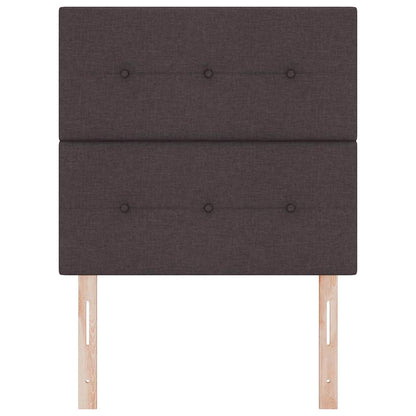 vidaXL Kopfteil mit Kopfteil Dunkelbraun 80 cm Kunstleder