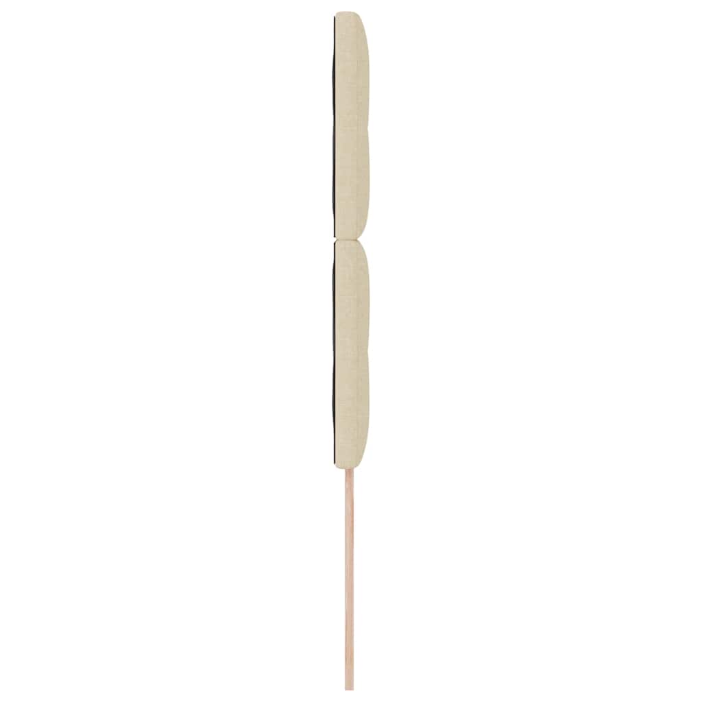 vidaXL Kopfteil mit Kopfteil Creme 80 cm Kunstleder