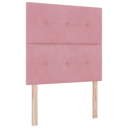 vidaXL Kopfteil mit Kopfteil Rosa 90 cm Kunstleder
