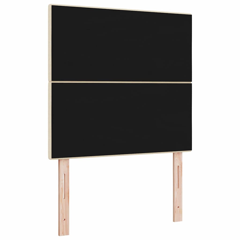 vidaXL Kopfteil mit Kopfteil Creme 100 cm Kunstleder