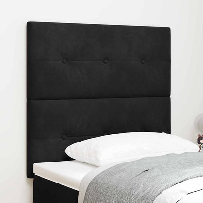 vidaXL Kopfteil mit Kopfteil Schwarz 100 cm Kunstleder