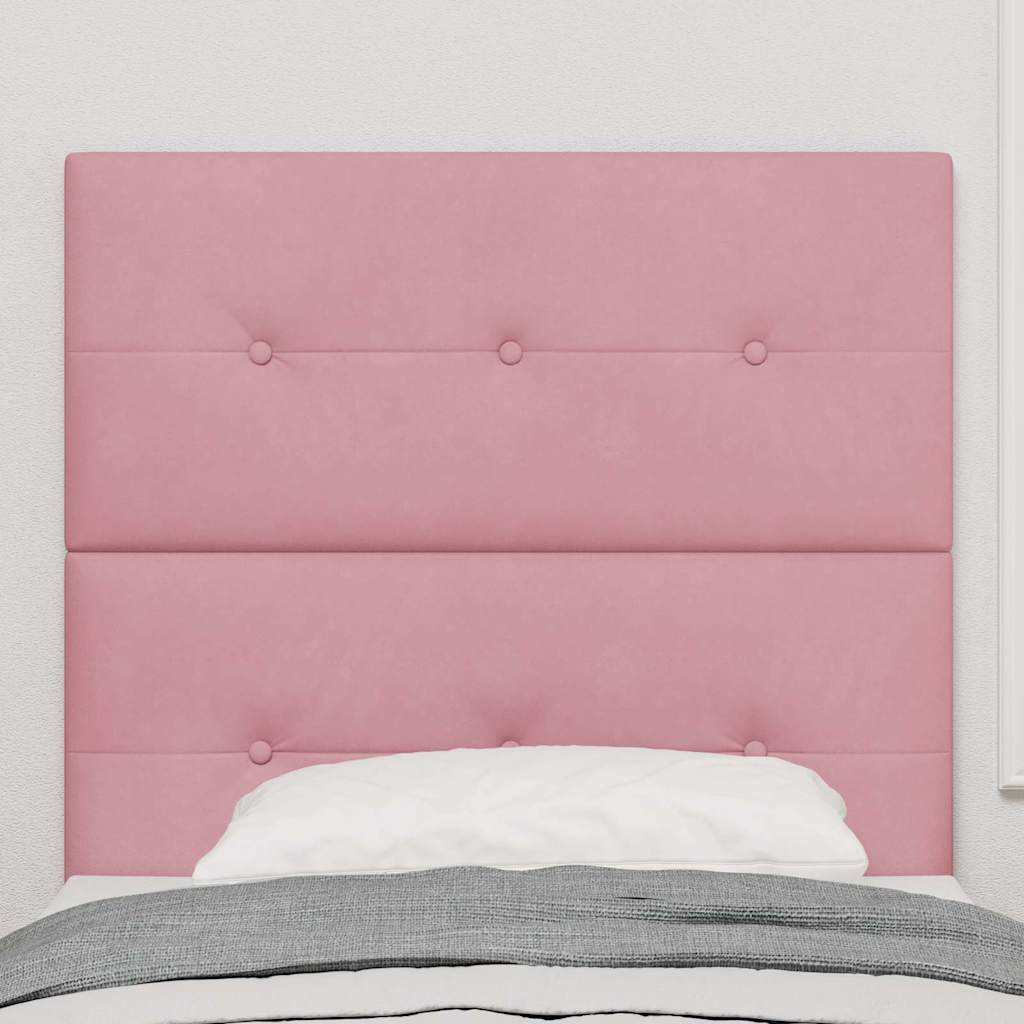 vidaXL Kopfteil mit Kopfteil Rosa 100 cm Kunstleder