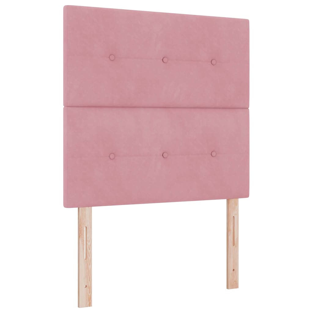 vidaXL Kopfteil mit Kopfteil Rosa 100 cm Kunstleder