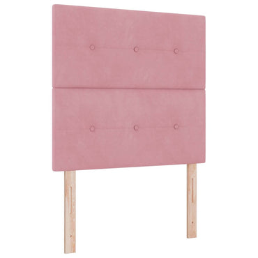 vidaXL Kopfteil mit Kopfteil Rosa 100 cm Kunstleder