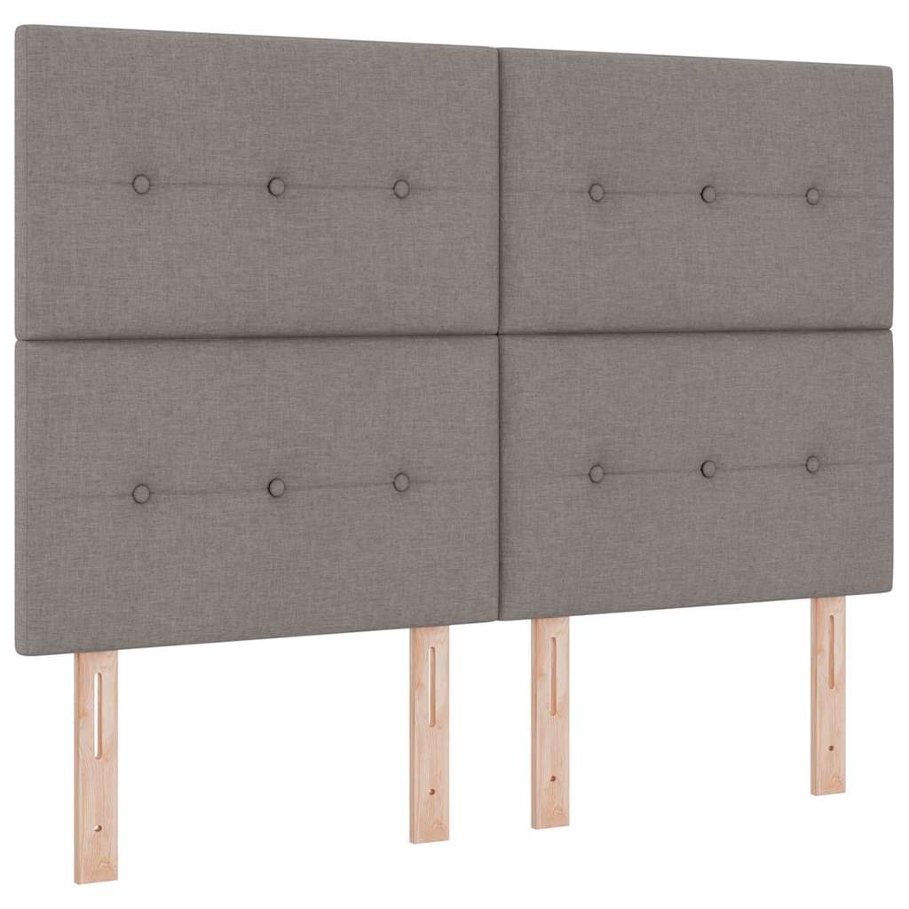 vidaXL Kopfteil mit Kopfteil Taupe 144 cm Kunstleder