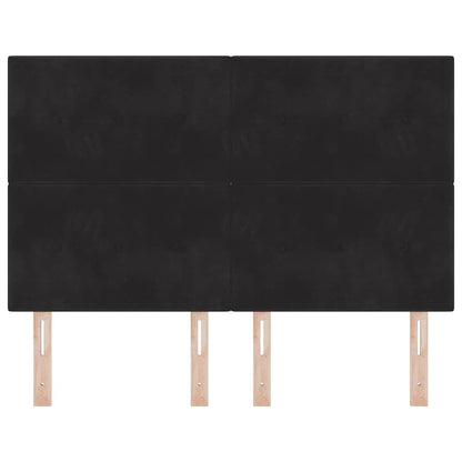 vidaXL Kopfteil mit Kopfteil Schwarz 144 cm Kunstleder