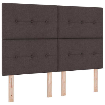 vidaXL Kopfteil mit Kopfteil Dunkelbraun 160 cm Kunstleder