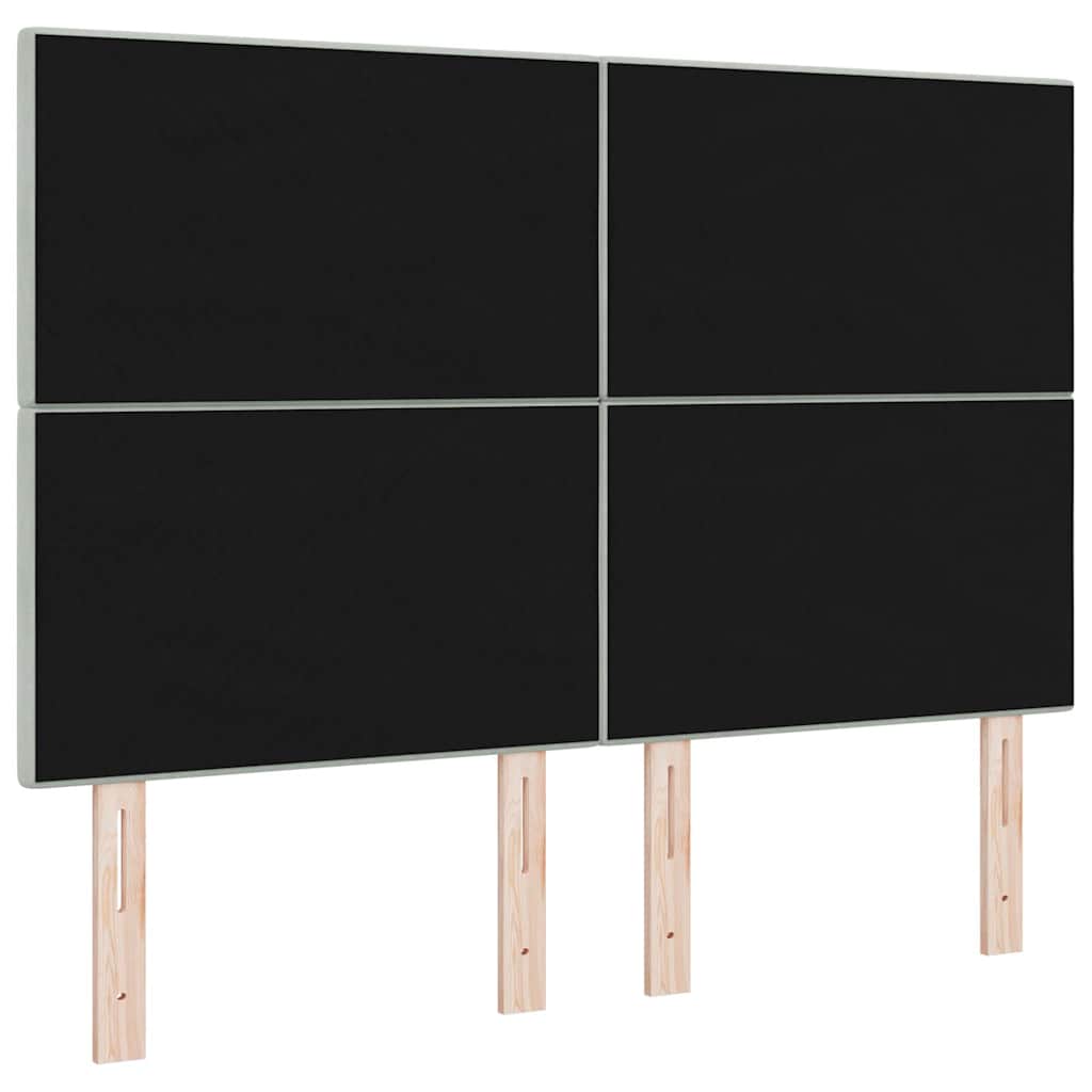 vidaXL Kopfteil mit Kopfteil Hellgrau 160 cm Kunstleder