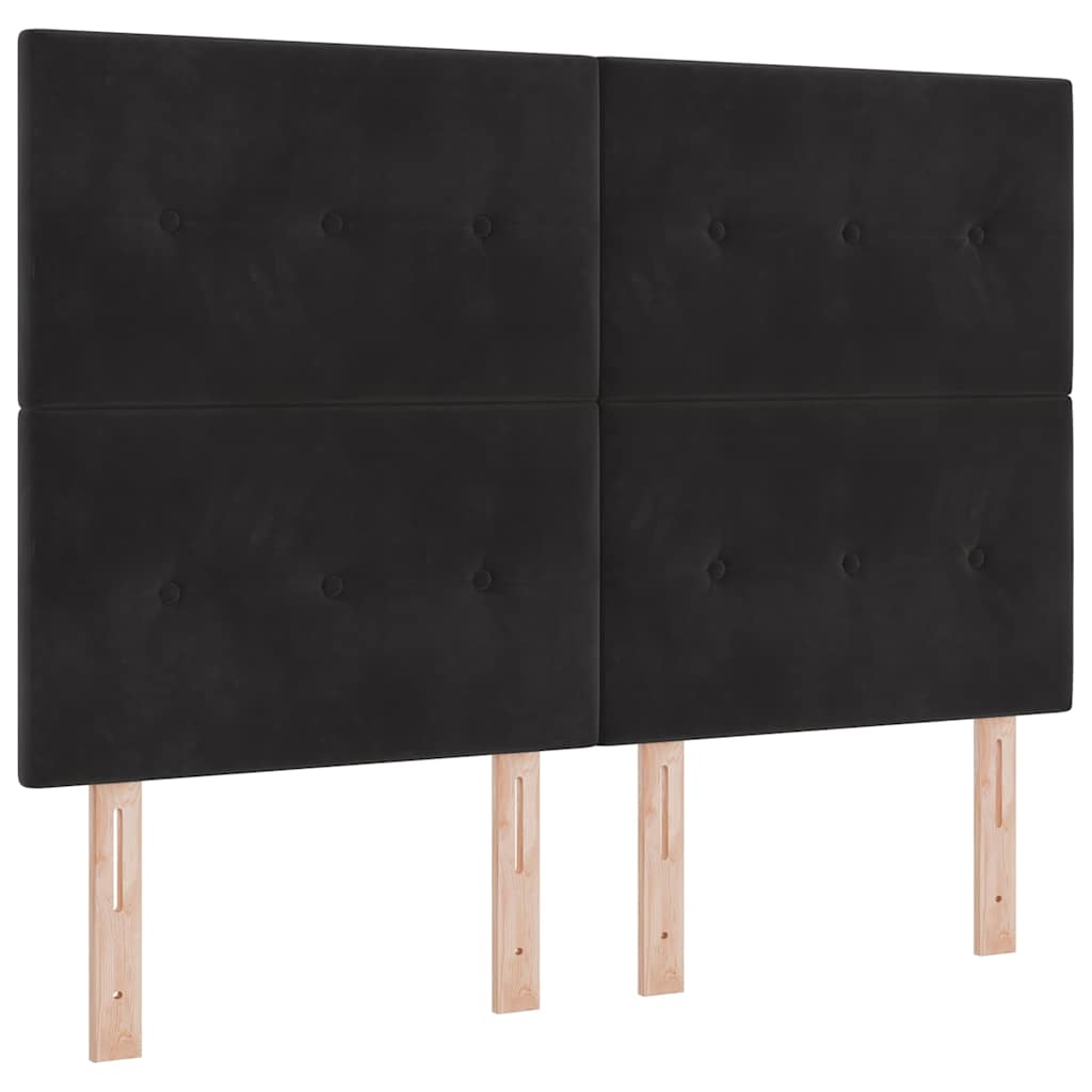 vidaXL Kopfteil mit Kopfteil Schwarz 160 cm Kunstleder