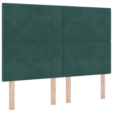 vidaXL Kopfteil mit Kopfteil Dunkelgrün 160 cm Kunstleder