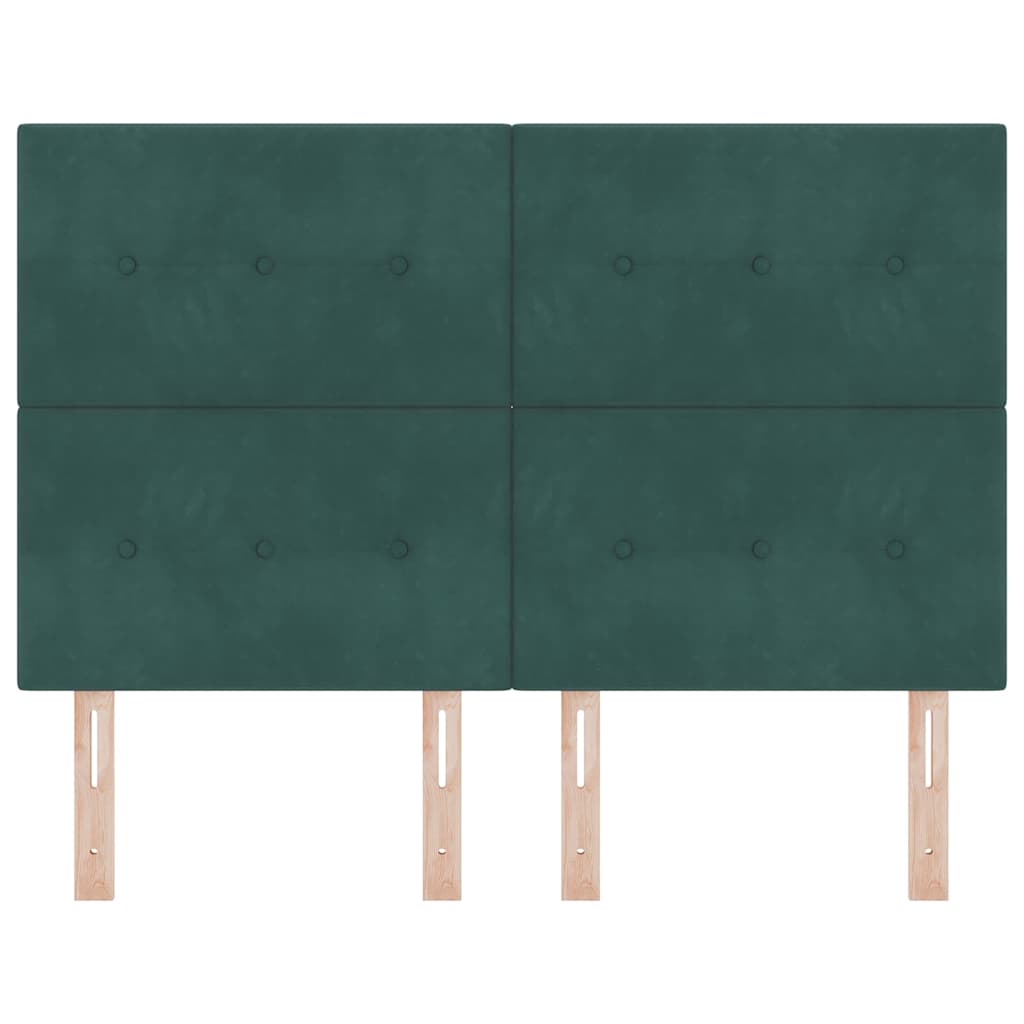 vidaXL Kopfteil mit Kopfteil Dunkelgrün 160 cm Kunstleder