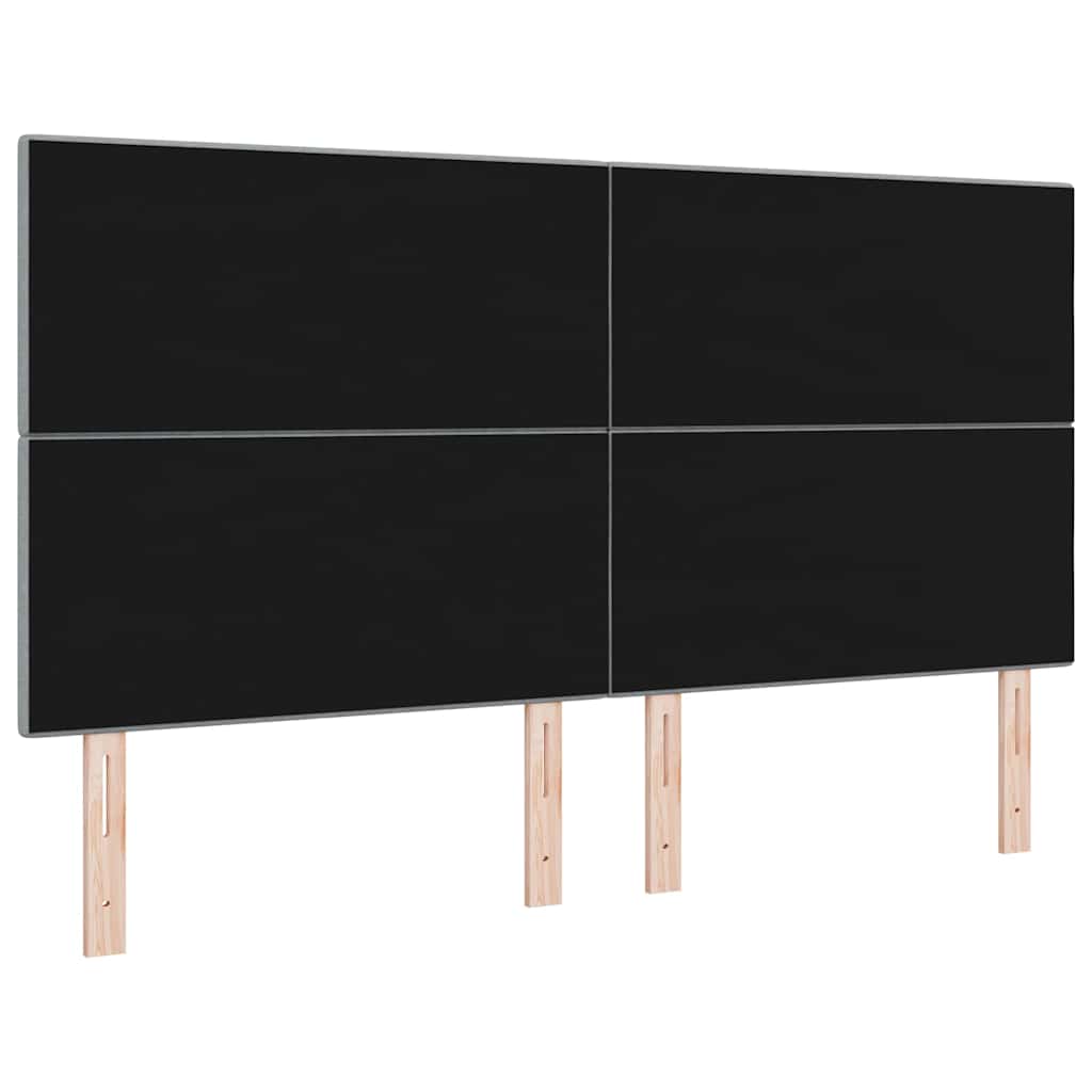 vidaXL Kopfteil mit Kopfteil Hellgrau 180 cm Kunstleder