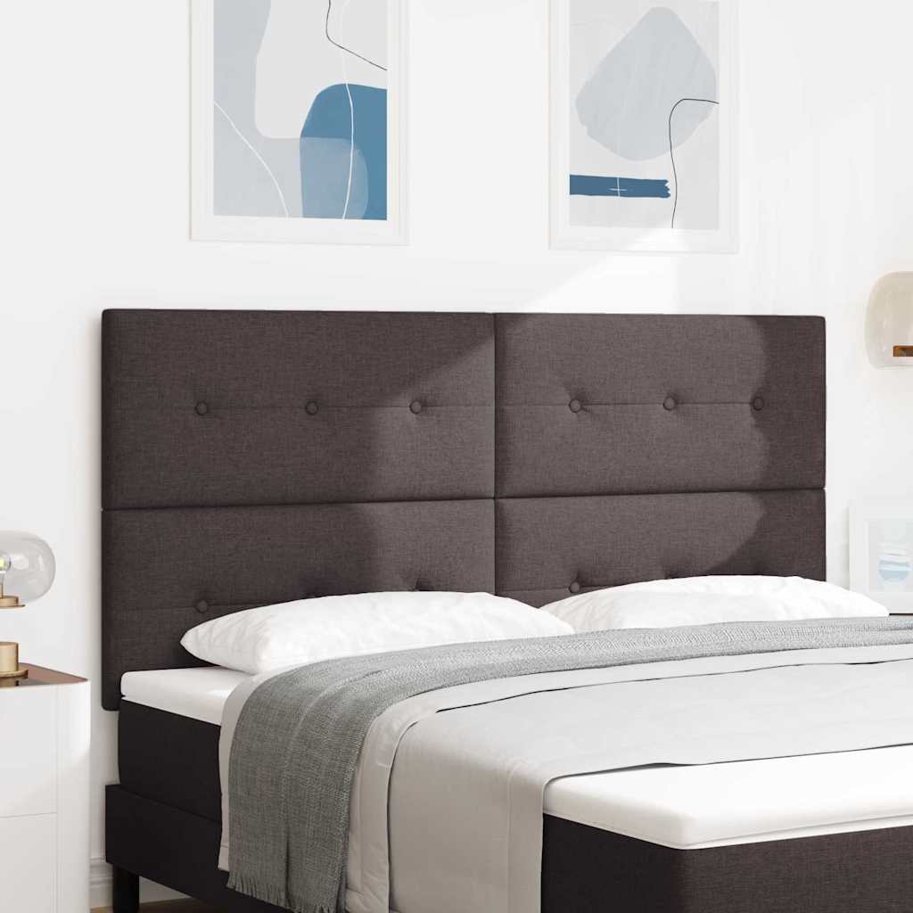 vidaXL Kopfteil mit Kopfteil Dunkelbraun 180 cm Stoff