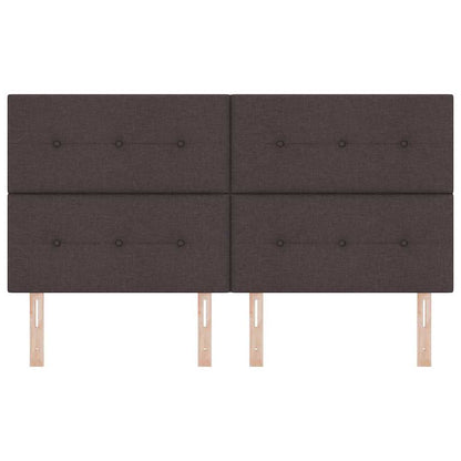 vidaXL Kopfteil mit Kopfteil Dunkelbraun 180 cm Stoff