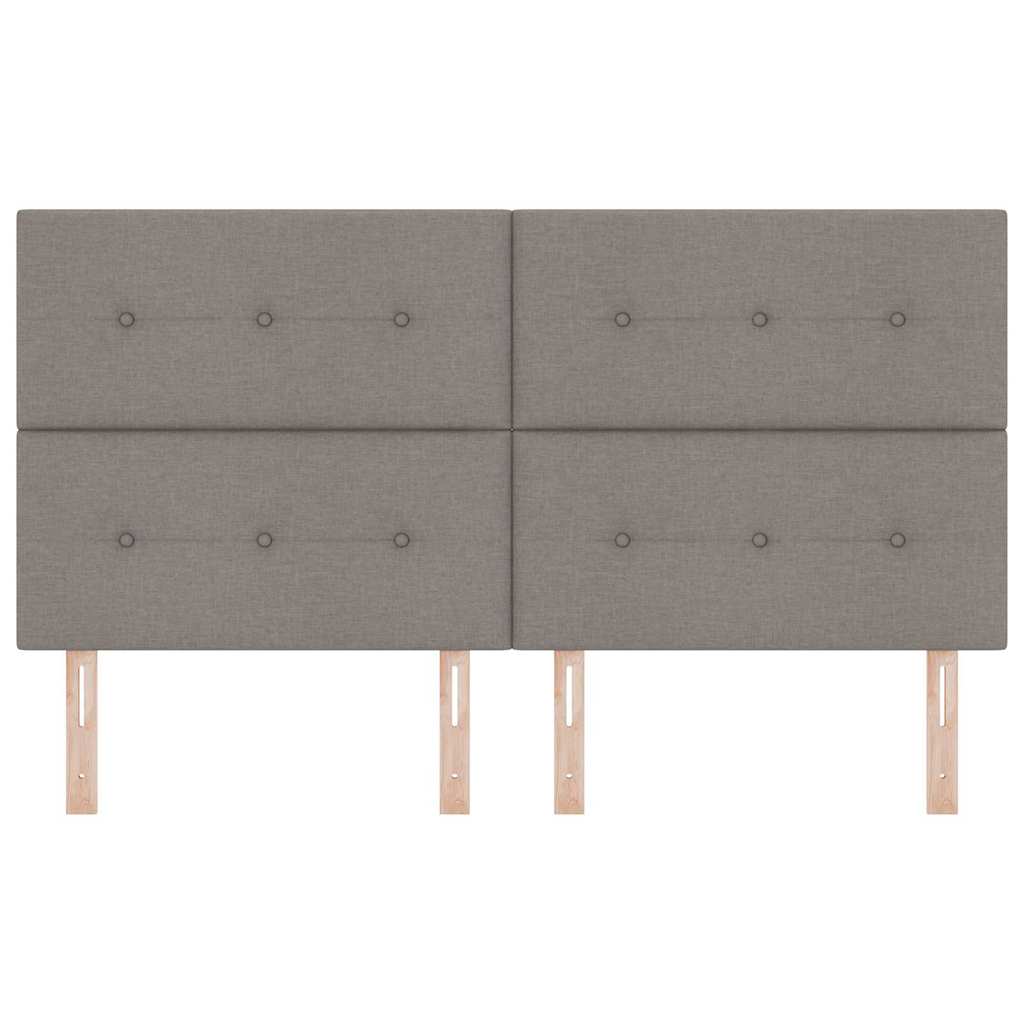 vidaXL Kopfteil mit Kopfteil Taupe 180 cm Kunstleder
