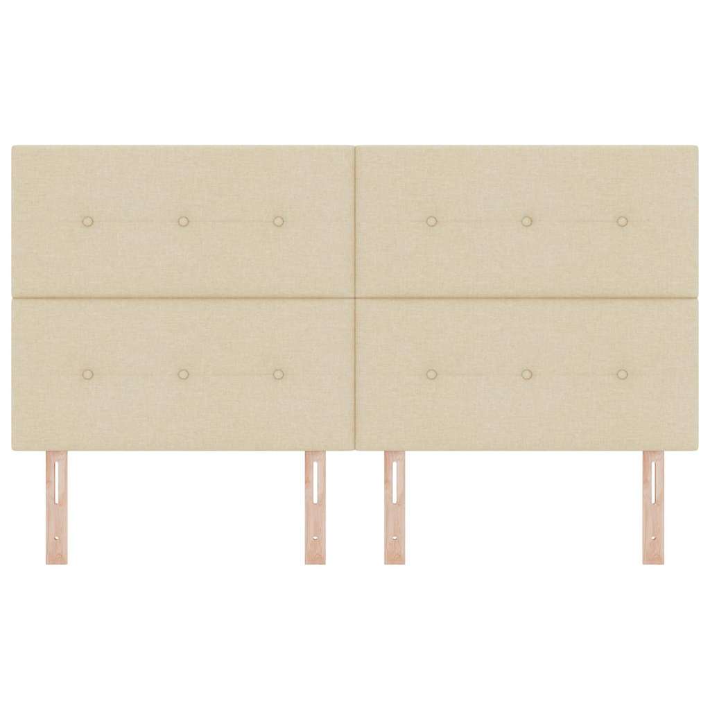 Höhenverstellbares Kopfteil mit Kopfteil Creme 180 cm Stoff