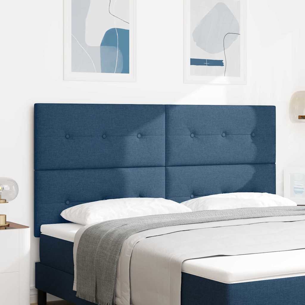 vidaXL Kopfteil mit Kopfteil Blau 180 cm Kunstleder