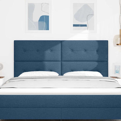 vidaXL Kopfteil mit Kopfteil Blau 180 cm Kunstleder