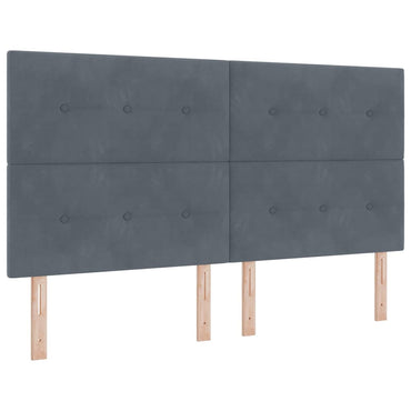 vidaXL Kopfteil mit Kopfteil Dunkelgrau 180 cm Kunstleder