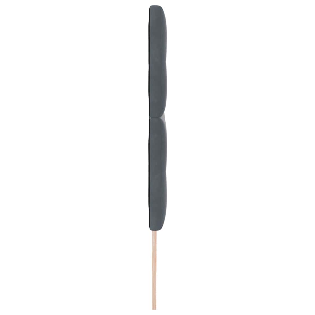 vidaXL Kopfteil mit Kopfteil Dunkelgrau 180 cm Kunstleder