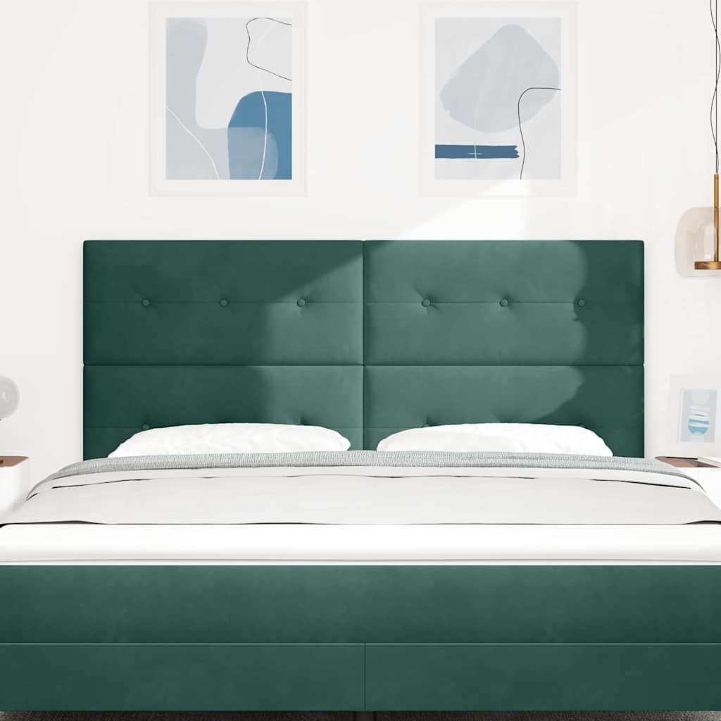 vidaXL Kopfteil mit Kopfteil Dunkelgrün 180 cm Kunstleder