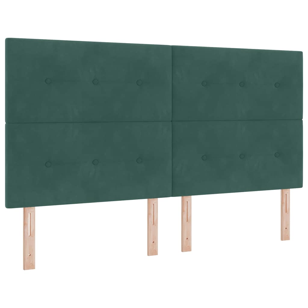 vidaXL Kopfteil mit Kopfteil Dunkelgrün 180 cm Kunstleder