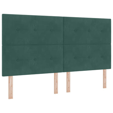 vidaXL Kopfteil mit Kopfteil Dunkelgrün 180 cm Kunstleder