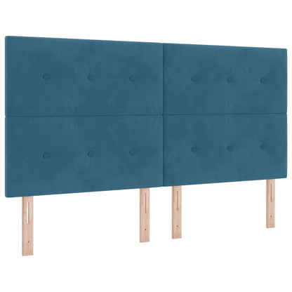 vidaXL Kopfteil mit Kopfteil Dunkelblau 180 cm Kunstleder