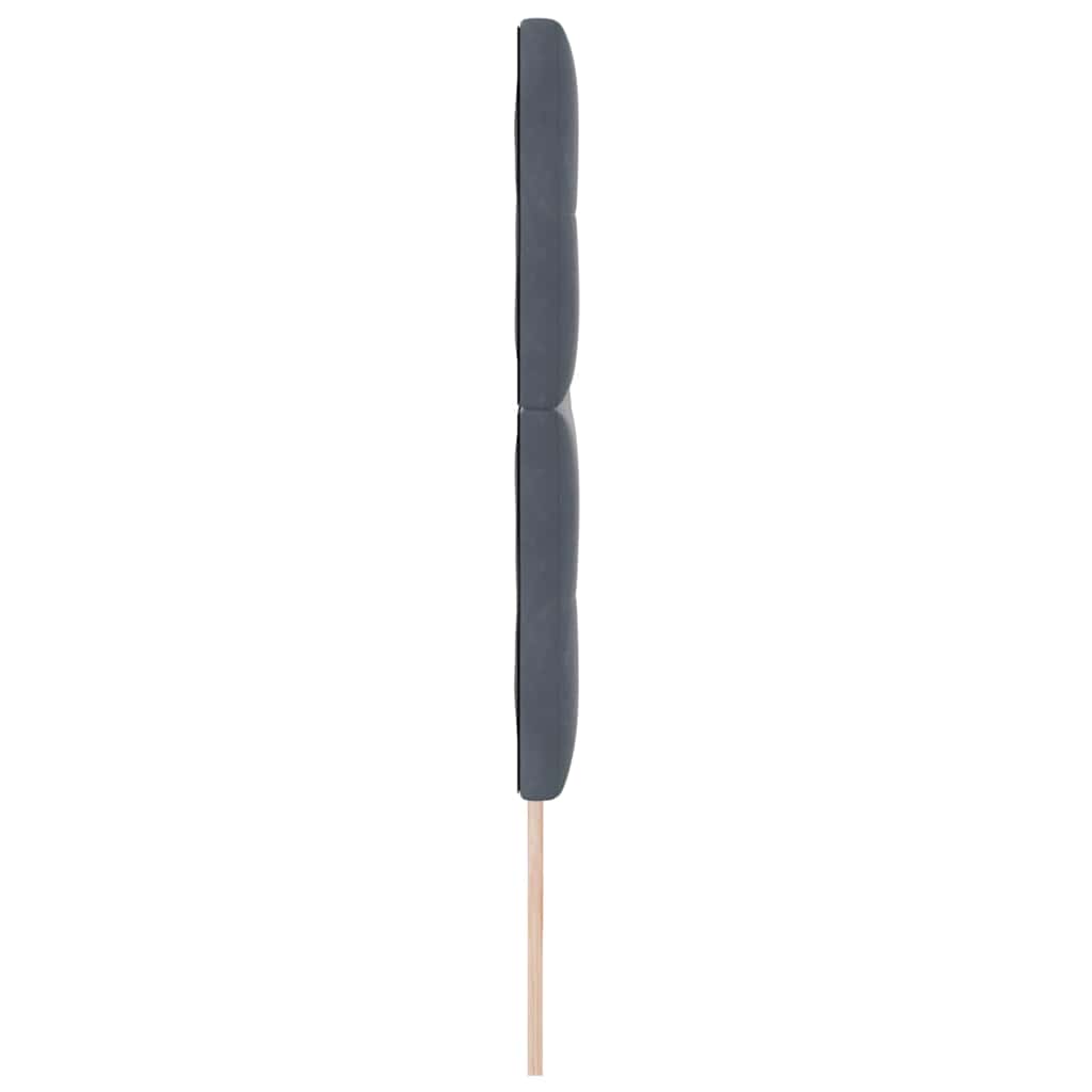 vidaXL Kopfteil mit Kopfteil Dunkelgrau 200 cm Kunstleder