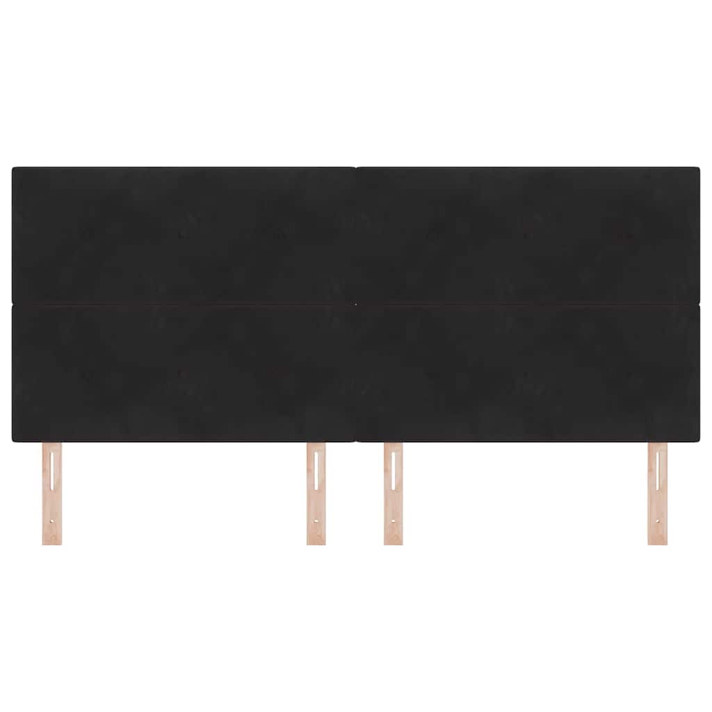 vidaXL Kopfteil mit Kopfteil Schwarz 200 cm Kunstleder