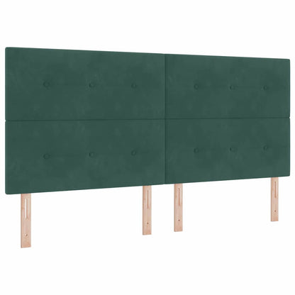 vidaXL Kopfteil mit Kopfteil Dunkelgrün 200 cm Kunstleder