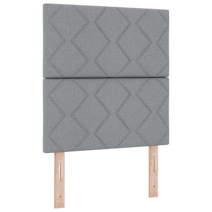 vidaXL Kopfteil mit Kopfteil Hellgrau 80 cm Kunstleder
