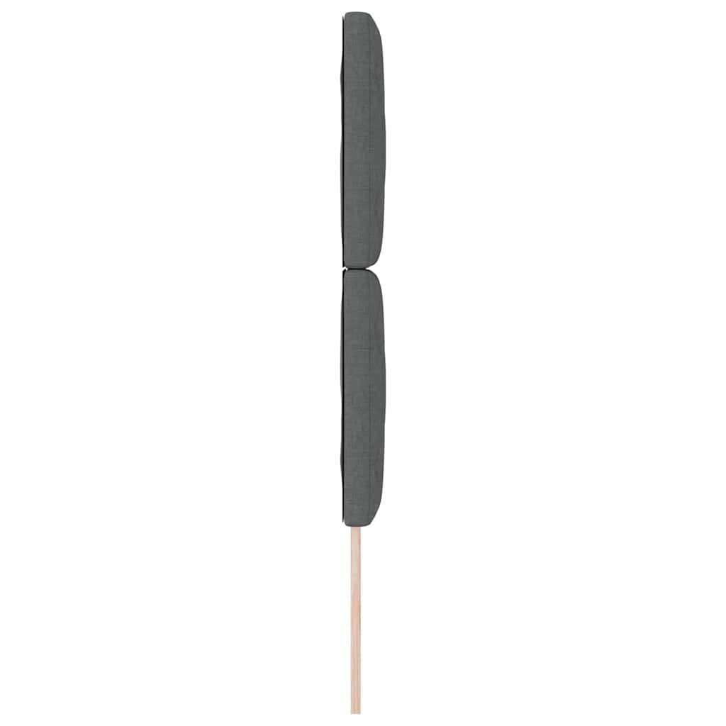 vidaXL Kopfteil mit Kopfteil Dunkelgrau 80 cm Kunstleder